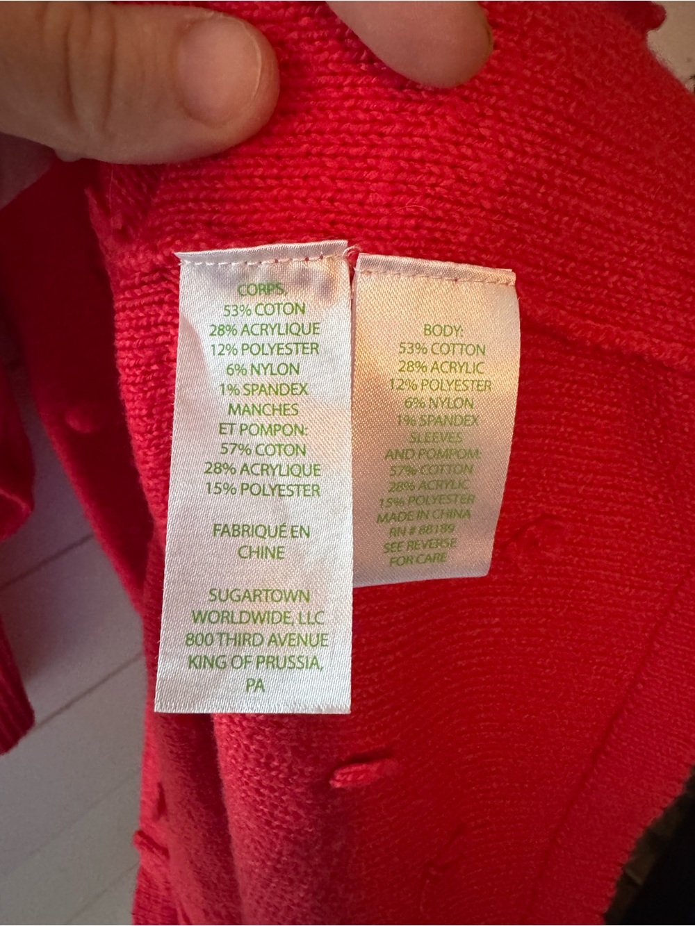 Lilly Pulitzer Red Kippa Pom-Pom Knit Sweater Dress - Picture 7 of 12